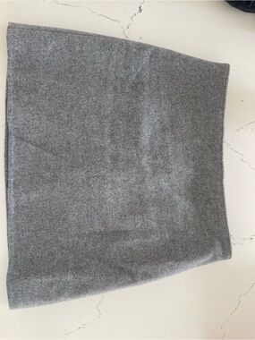 Club Monaco Centie Grey Knit Mini Skirt